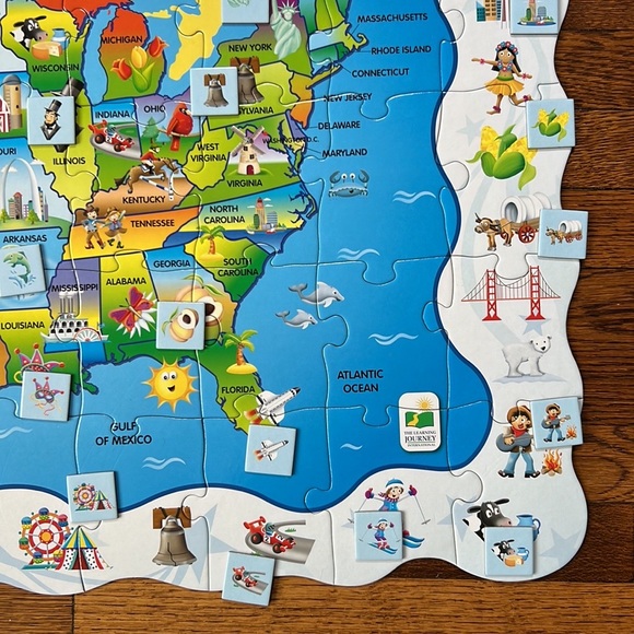 The Learning Journey Puzzle Doubles Find It! USA (50 Pieces) - Picture 8 of 12